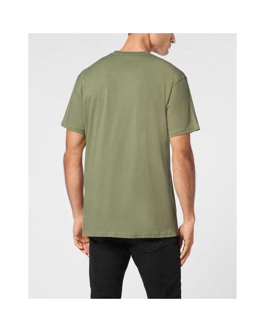 Philipp Plein T-Shirt Ronde Hals Ss in het Green voor heren