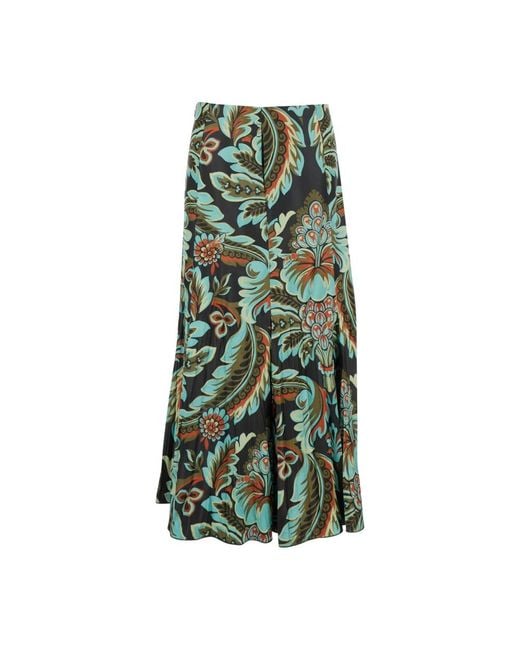 Etro Green Midi Skirts