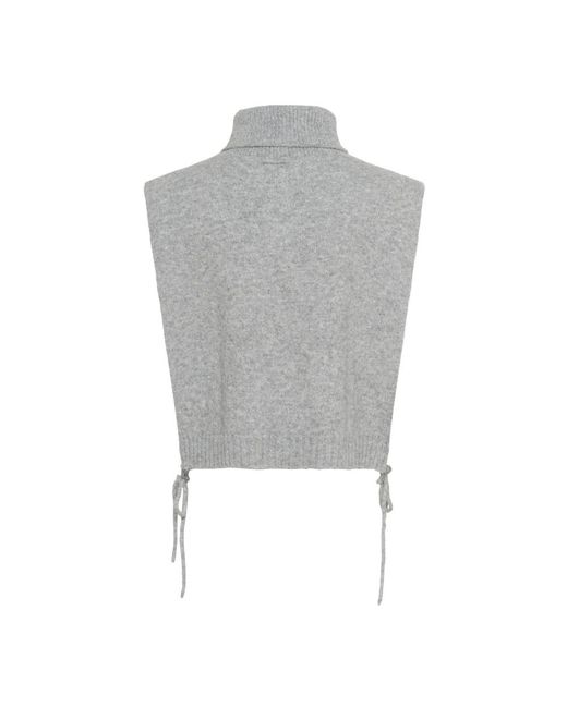 Cream Gray Turtlenecks