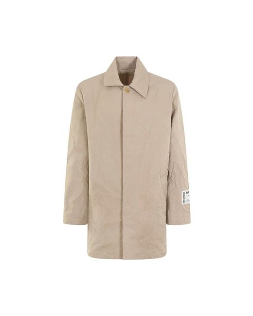 Single-Breasted Coats di Acne in Natural da Uomo
