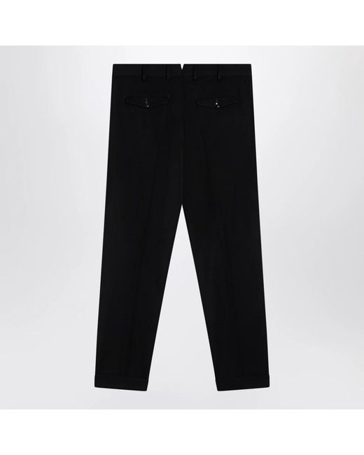 PT Torino Black Suit Trousers for men