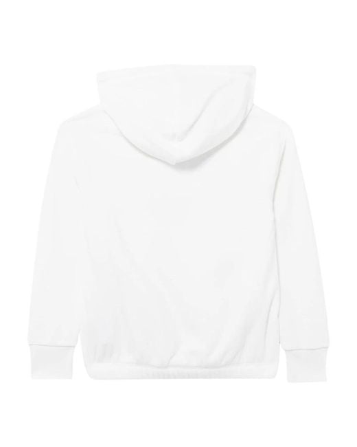 Champion White Gemütlicher hoodie mit farblich passender kapuze