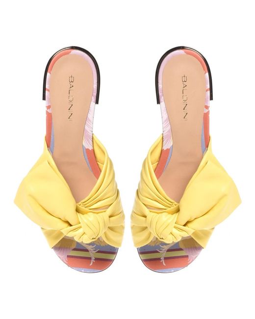 Baldinini Yellow Mules
