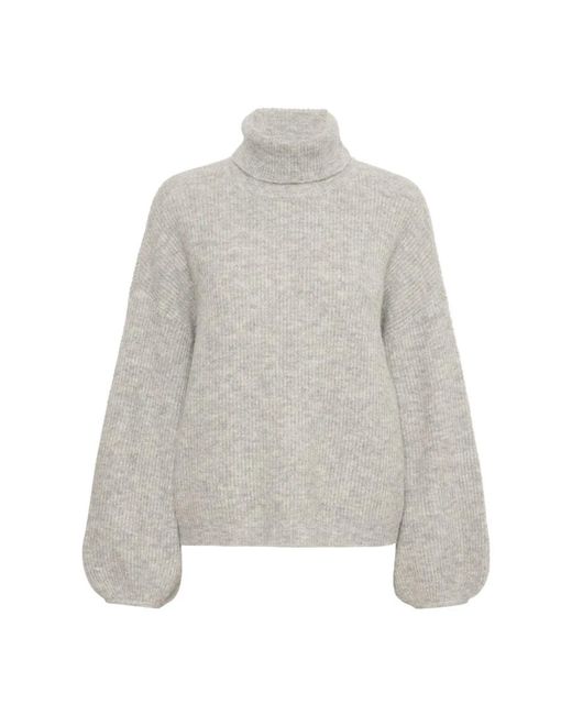 Gestuz Gray Turtlenecks