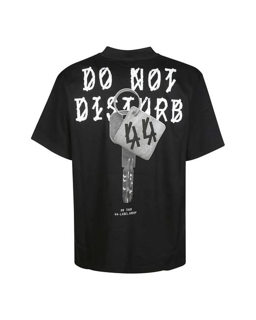 44 Label Group Black T-Shirts for men