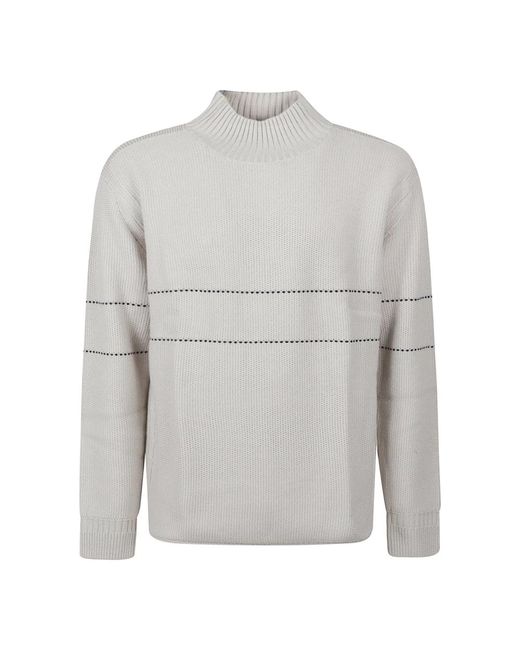 Emporio Armani Gray Turtlenecks for men