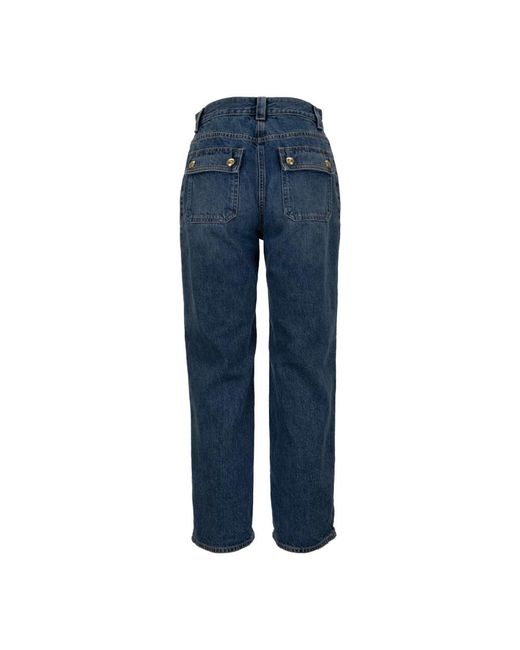 Elisabetta Franchi Blue Straight Jeans