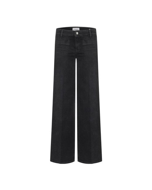 Cambio Black Wide Jeans
