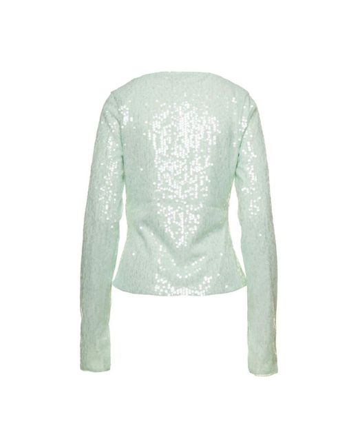 Maglia verde con paillettes di ROTATE BIRGER CHRISTENSEN in Green