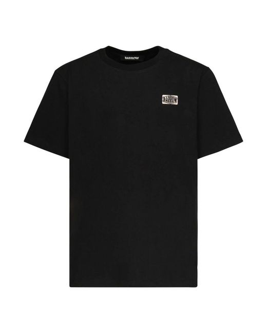 Barrow Schwarze Baumwoll-T-Shirts Mit Oversized-Passform in Black für Herren