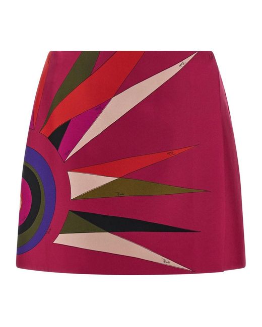 Emilio Pucci Red Short Skirts