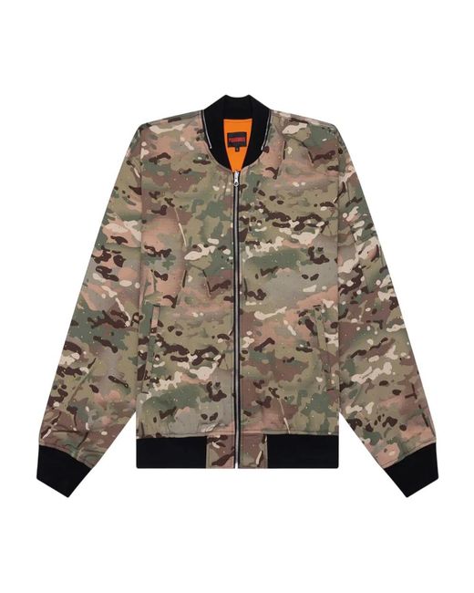 Pleasures Gem Bomber Camo in het Brown voor heren