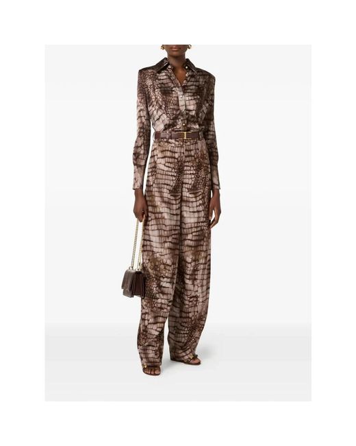 Elisabetta Franchi Brown Shirts