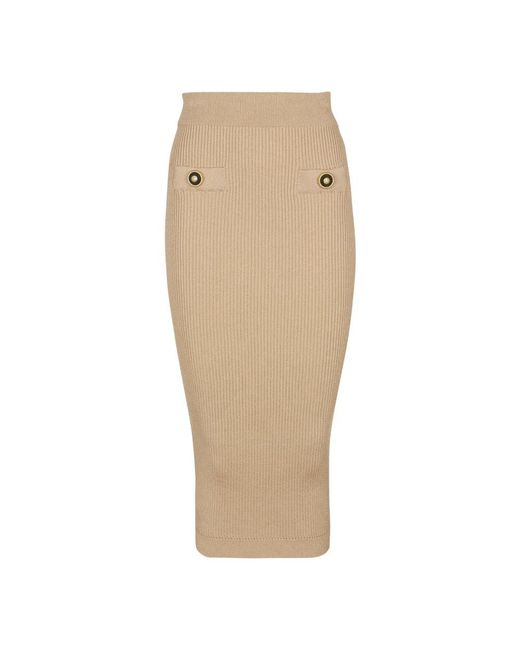 Balmain Pencil Skirts in het Natural
