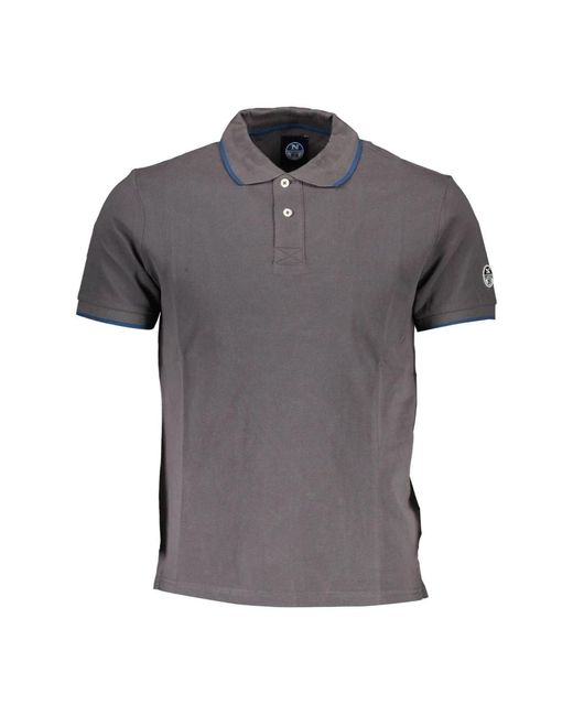 North Sails Polo shirt mit kontrastdetails in Gray für Herren