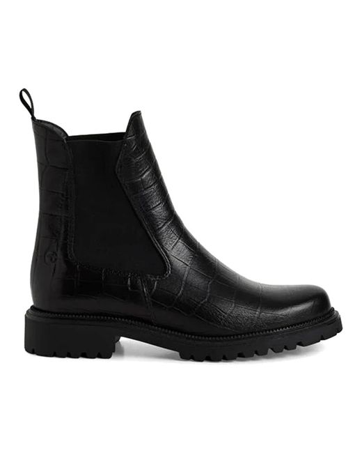 Tamaris Black Chelsea Boots
