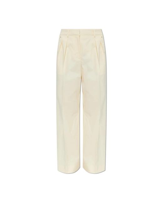 Moncler Natural Straight Trousers