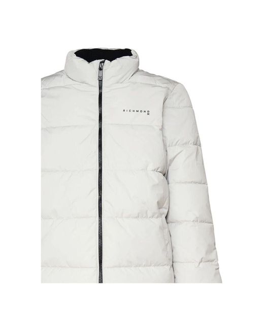 RICHMOND Gepolsterte jacke mit reißverschluss in White für Herren