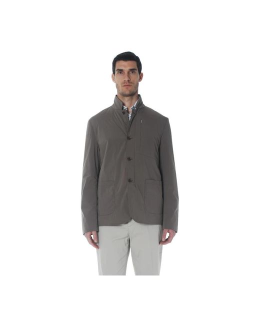 DUNO Gray Light Jackets for men