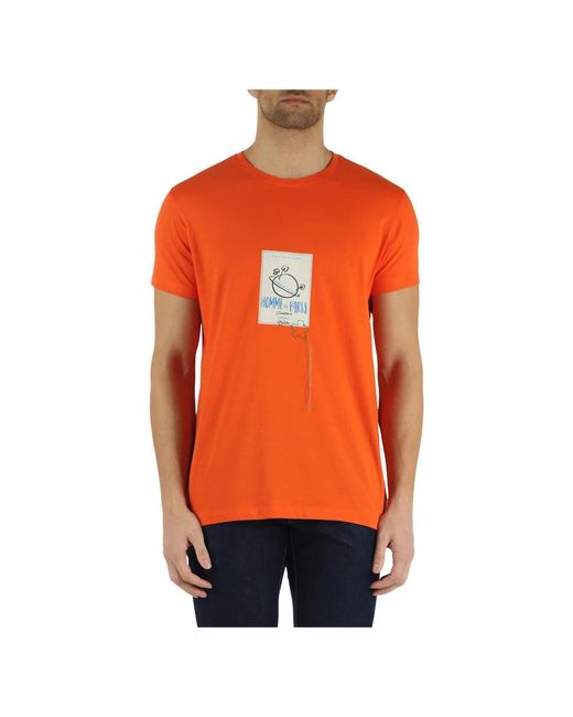 Daniele Alessandrini Orange T-Shirts for men