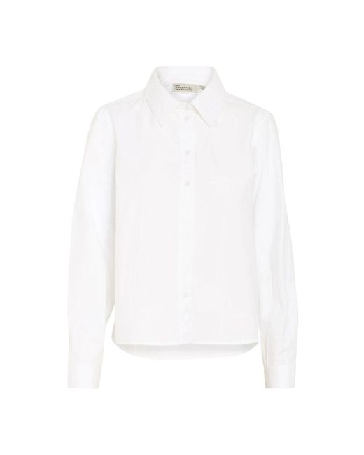 My Essential Wardrobe Overhemden ,Wit ,Boxy Shirt Blouse Bright in het White