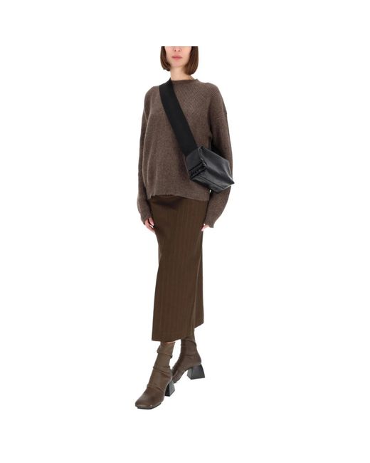 Uma Wang Gink Midi Rok in het Brown