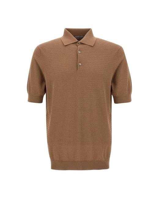 FILIPPO DE LAURENTIIS Brown Round-Neck Knitwear for men