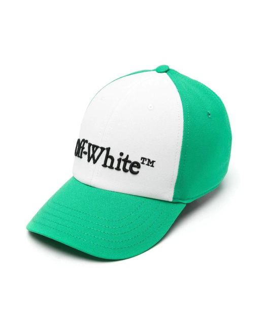 Cappello da baseball verde logo ricamato di Off-White c/o Virgil Abloh in Green da Uomo