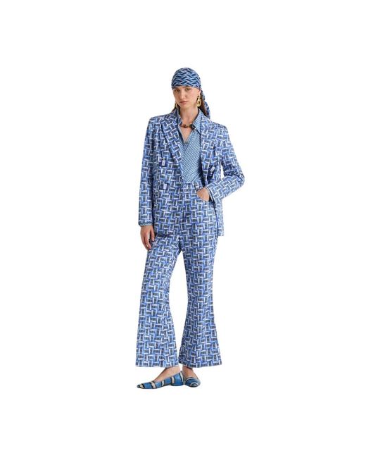 Maliparmi Blue Wide Trousers
