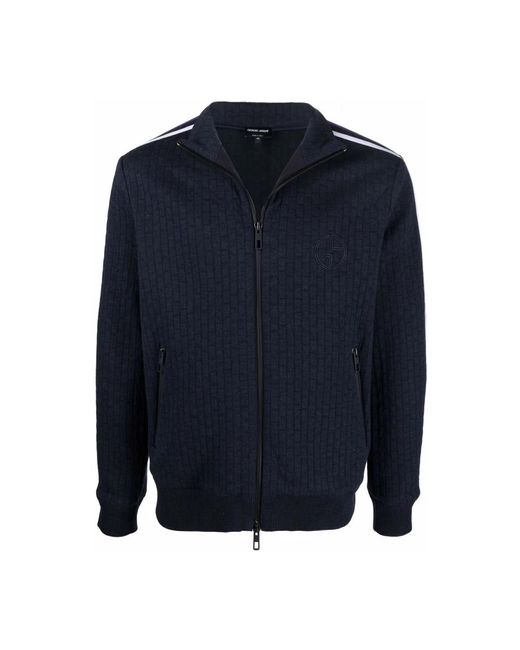 Zip-Throughs Giorgio Armani de hombre de color Blue