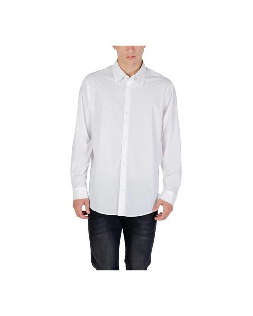 ARMANI EXCHANGE White Formal Shirts for men