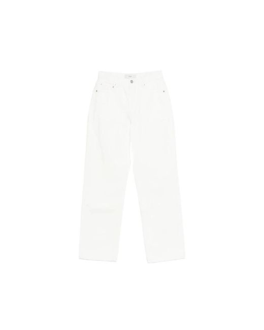 DUNST White Straight Jeans