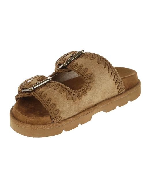 Mou Brown Flat sandals