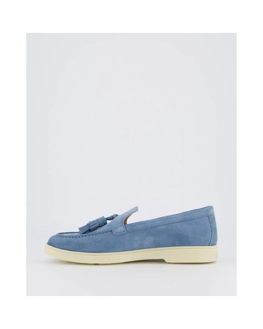Santoni Blue Loafers