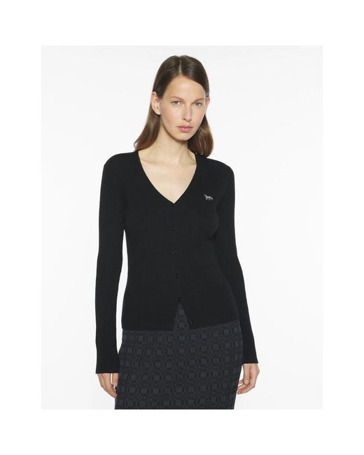 Maison Kitsuné Black Cardigans
