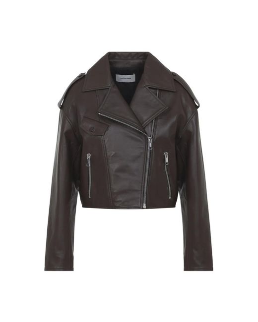 Yves Salomon Black Leather Jackets