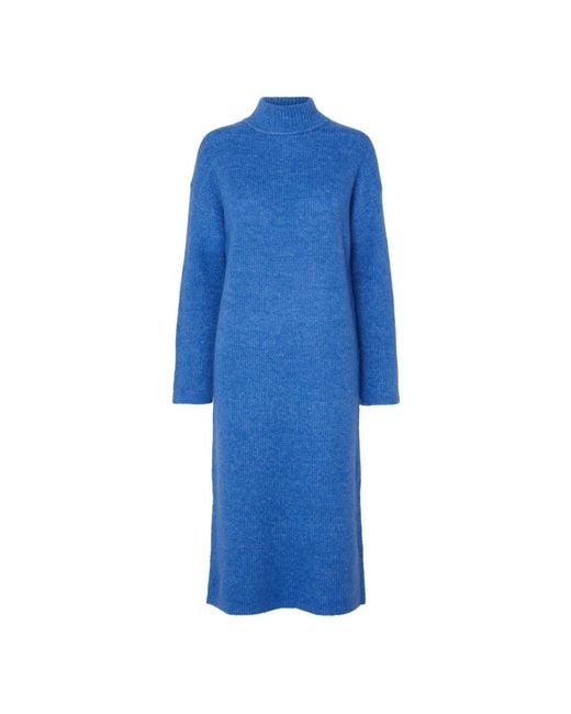 SELECTED Blue Knitted Dresses