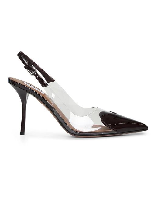Alaïa Metallic Le Coeur Slingbacks