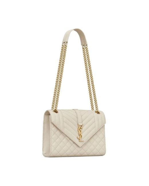 Saint Laurent White Shoulder Bags