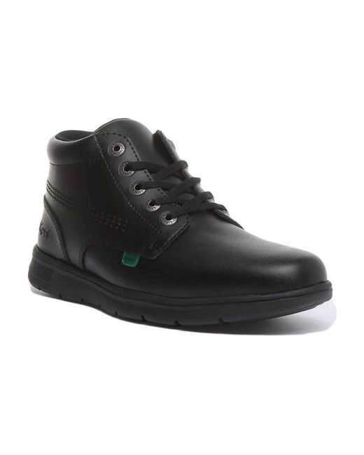 Kickers Black Lace-Up Boots for men