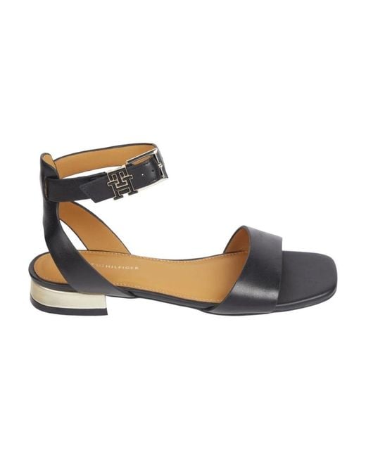 Flat Sandals Tommy Hilfiger de color Blue