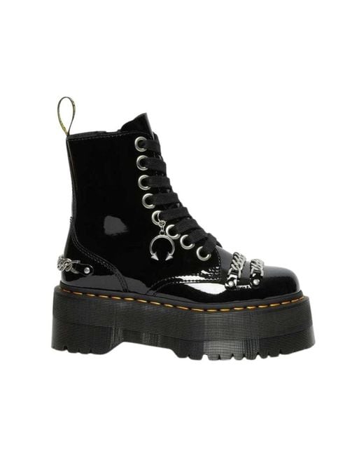 Dr. Martens Black Schwarze Jadon Max C Stiefel