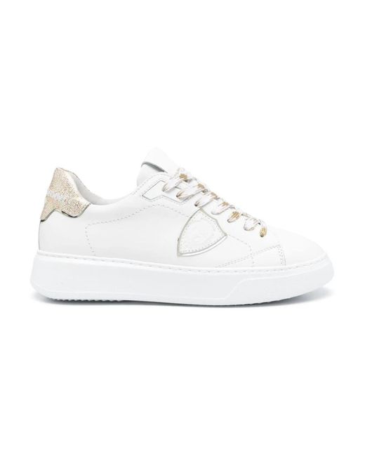 Philippe Model Sneakers in het White