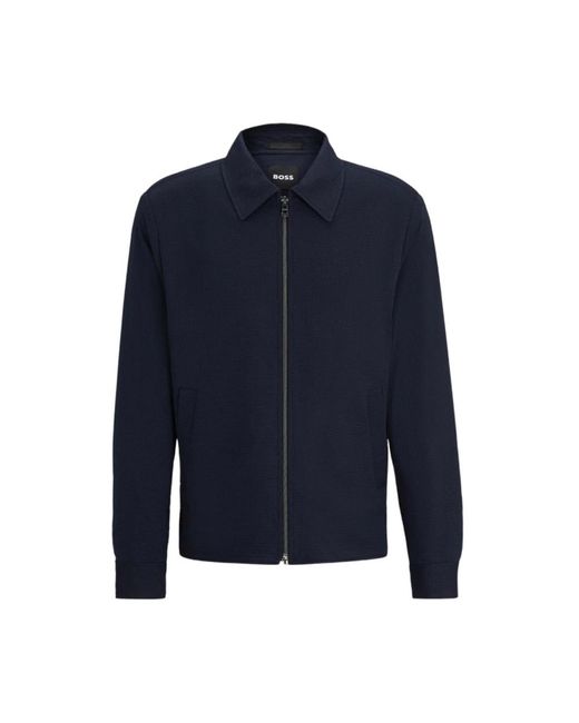 Boss Blue Light Jackets for men