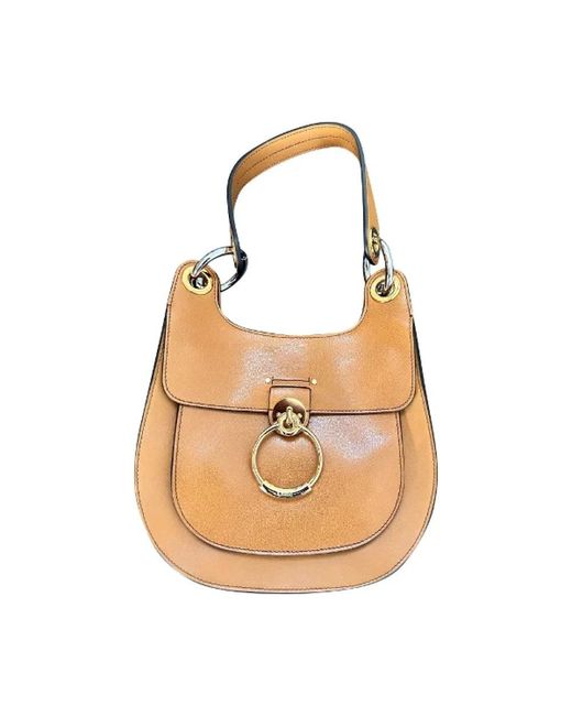 Chloé Brown Leder handtaschen