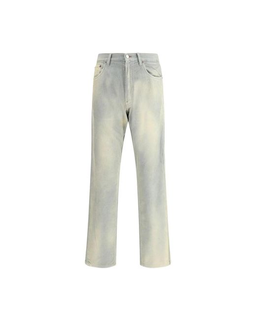 Prada Gray Straight Fit Jeans for men