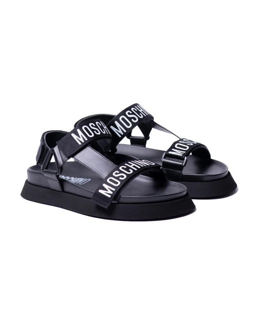 Moschino Blue Flat Sandals
