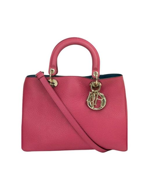 Diorissimo En Cuir Dior En Coloris Rose Lyst