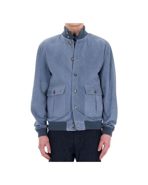 Valstar Blue Leather Jackets for men