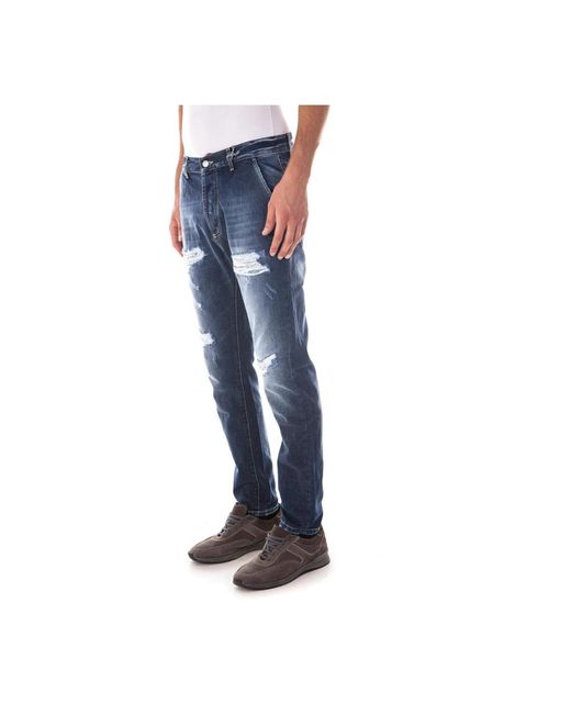 Daniele Alessandrini Blue Slim Fit Jeans for men